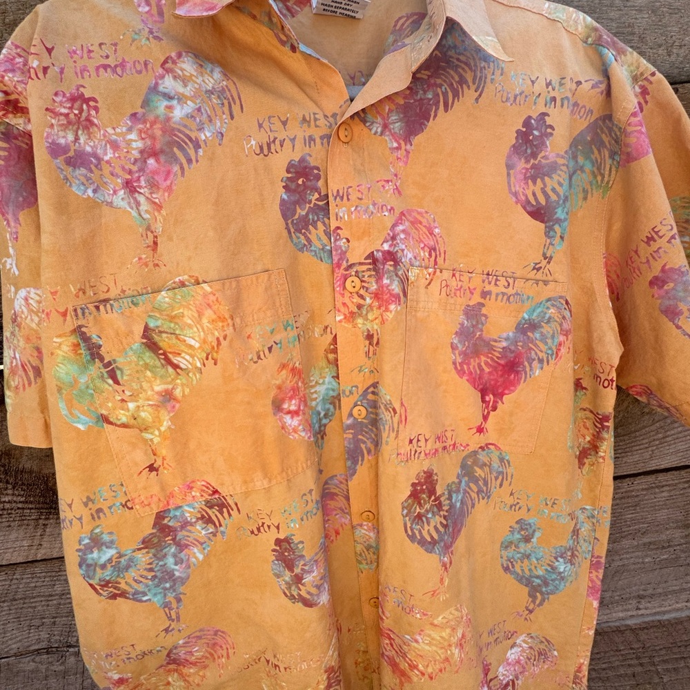 Vintage Men’s Rooster Button Down